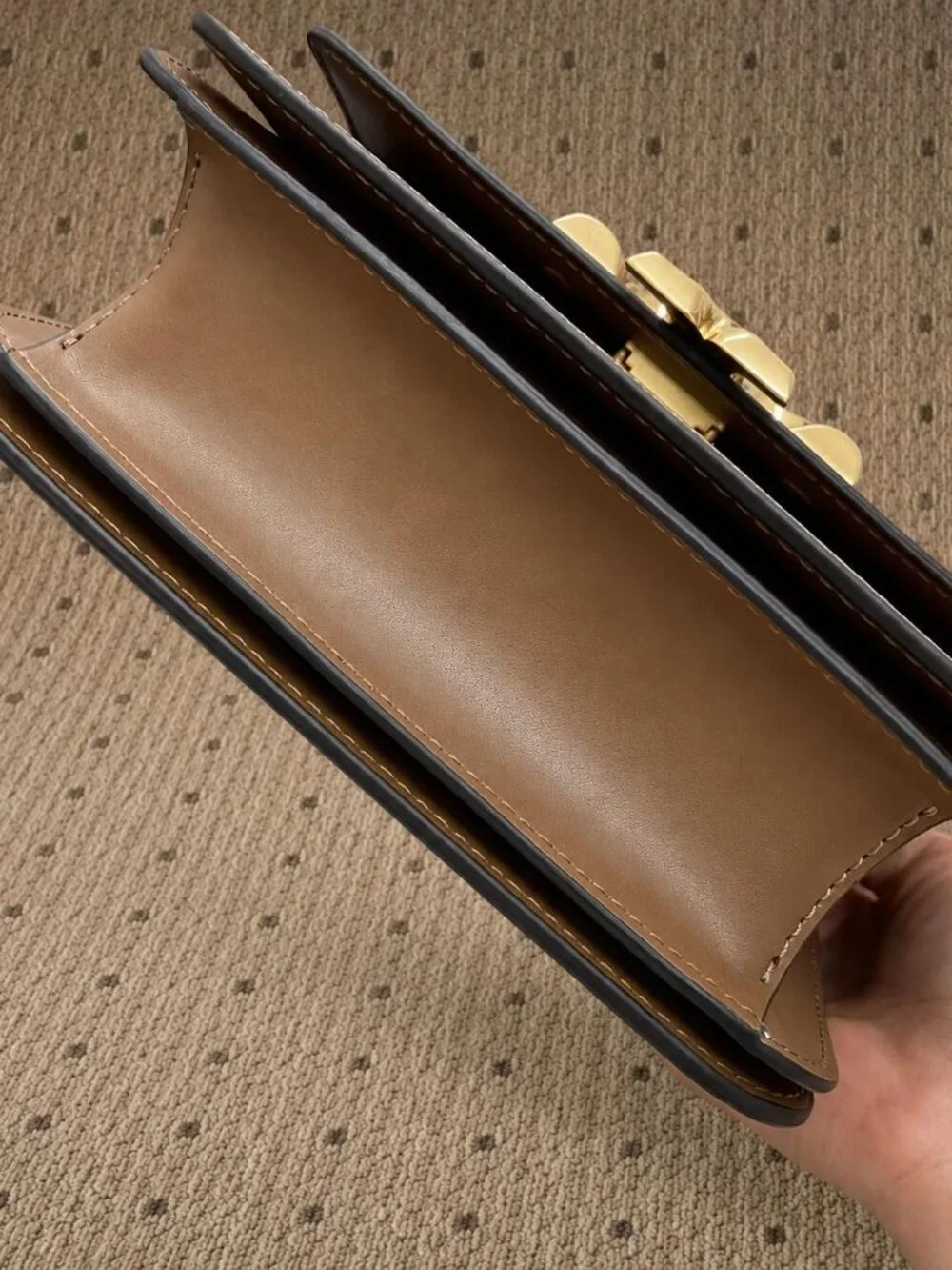 Brown Tory Burch Eleanor Convertible Shoulder Bag